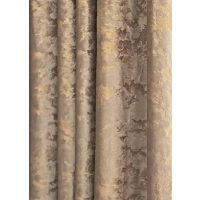 Zatemňovací vzorovaný záves so zavesením pencil pleat - Béžový, 250 x 250 cm