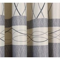 Zatemňovací vzorovaný záves so zavesením grommet top - Béžový, 250 x 195 cm