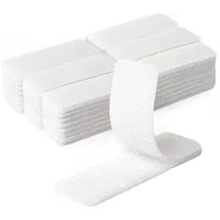 Suchý zips na uchytenie zatemňovacej fólie – Biely, 2 × 10 cm
