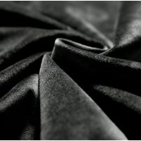 Zatemňovací, tepelne izolačný, zamatový záves so zavesením pencil pleat – Čierny, 180 x 233 cm