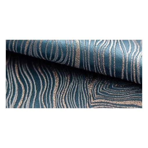 Foto - Zatemňovací záves so vzorom a zavesením grommet top - Modrý, 250 x 270 cm
