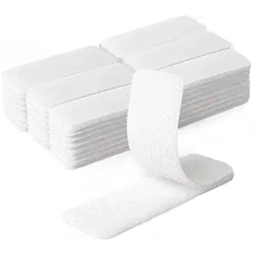 Foto - Suchý zips na uchytenie zatemňovacej fólie – Biely, 2 × 10 cm